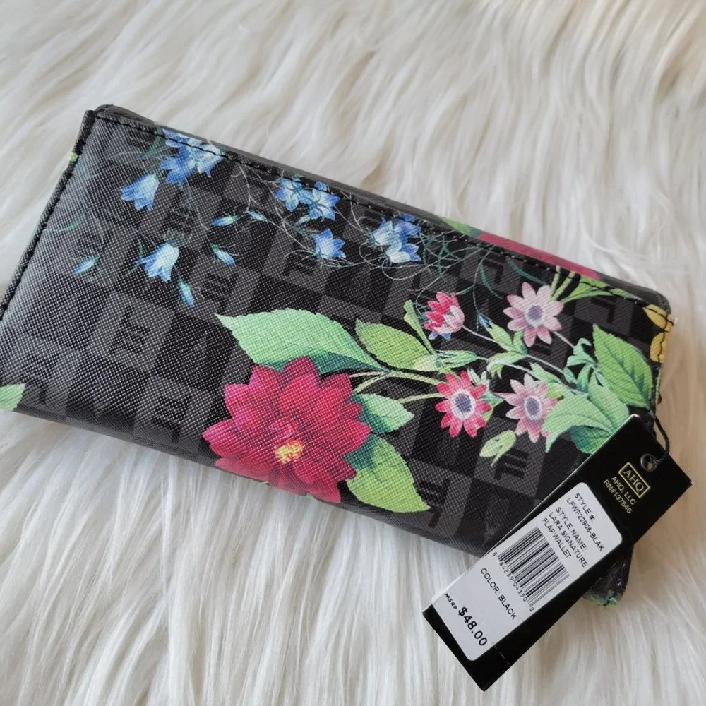 London Fog Floral Flap Wallet